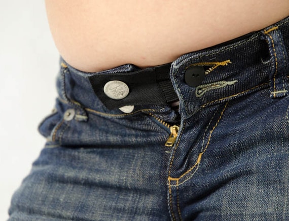 Maternity Pregnancy Adjustable Waist Jeans Trousers Band Belt Extender  Elastic 