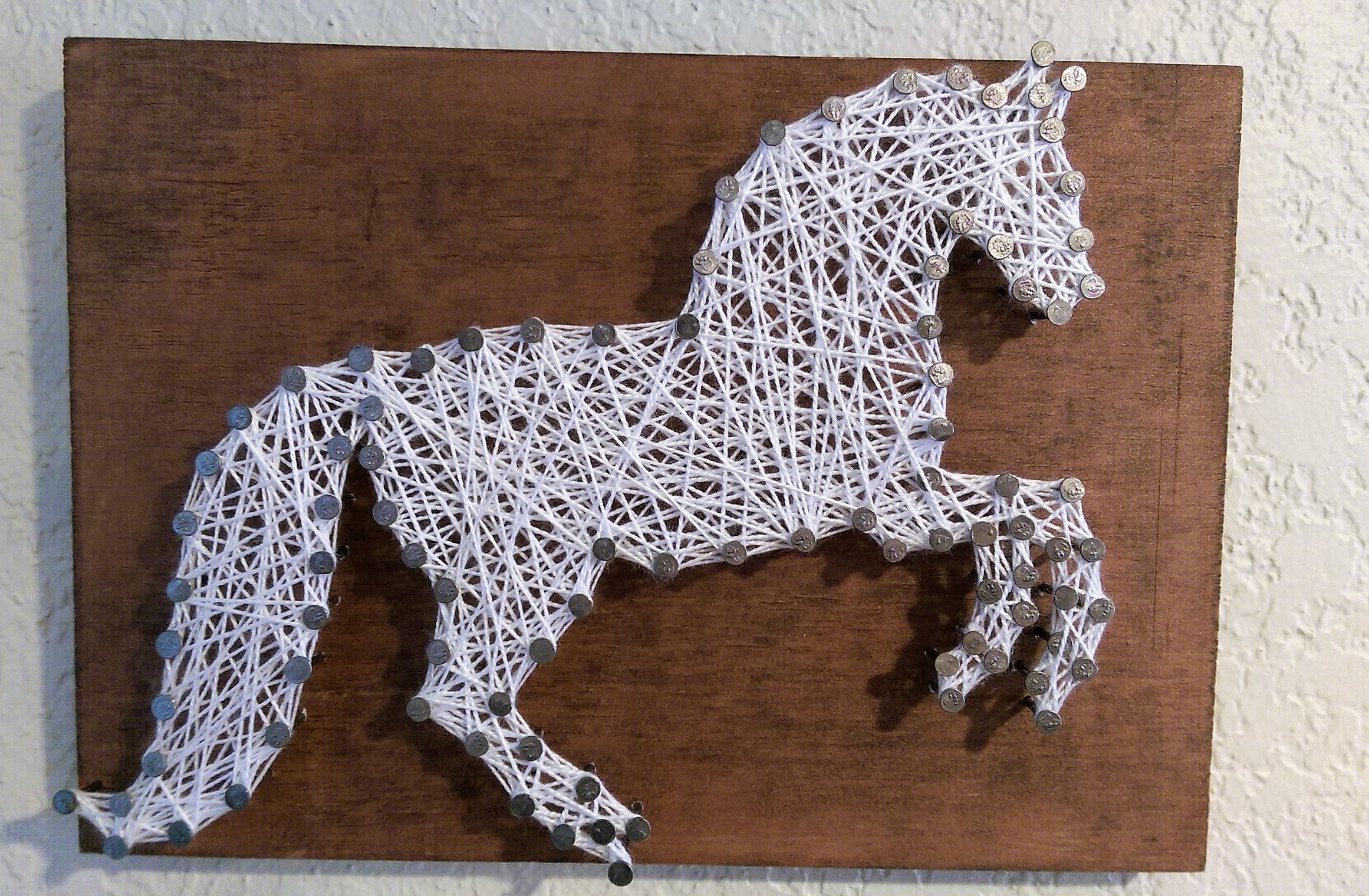 Easy Horse String Art Template - wide 1