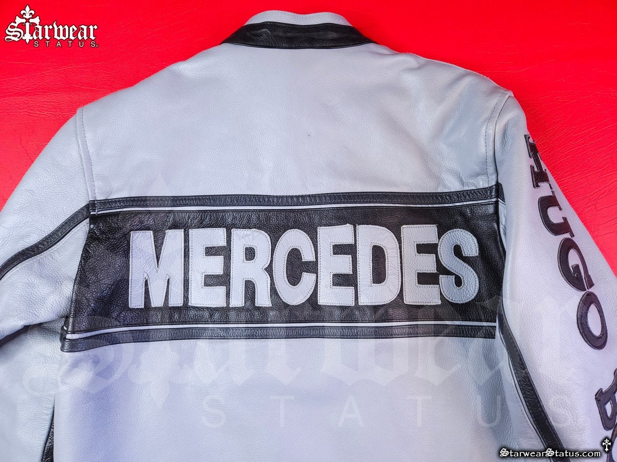 Hugo boss mercedes leather jacket sales