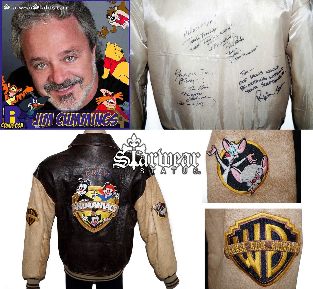 Vintage 90s ANIMANIACS Crew Member Pinky and the Brain Hand Vintage 90s ANIMANIACS Crew Member Pinky and the Brain Hand