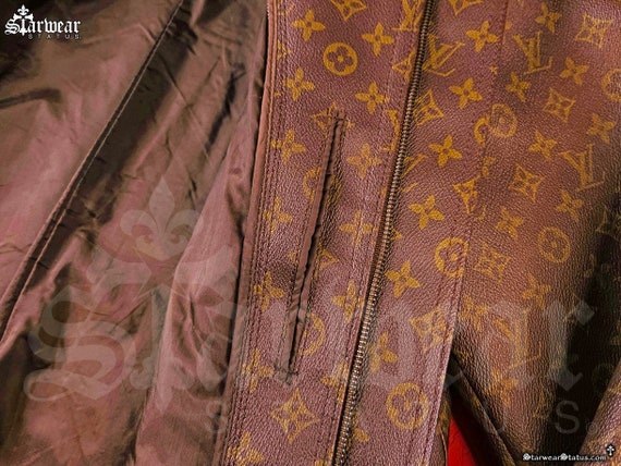 【タイムセール】　総柄ジャケット　モノグラム　ビンテージ　HIPHOP　LV Dapper Dan Louis Vuitton LV Leather Monogram Jacket | RUN DMC 'Jam