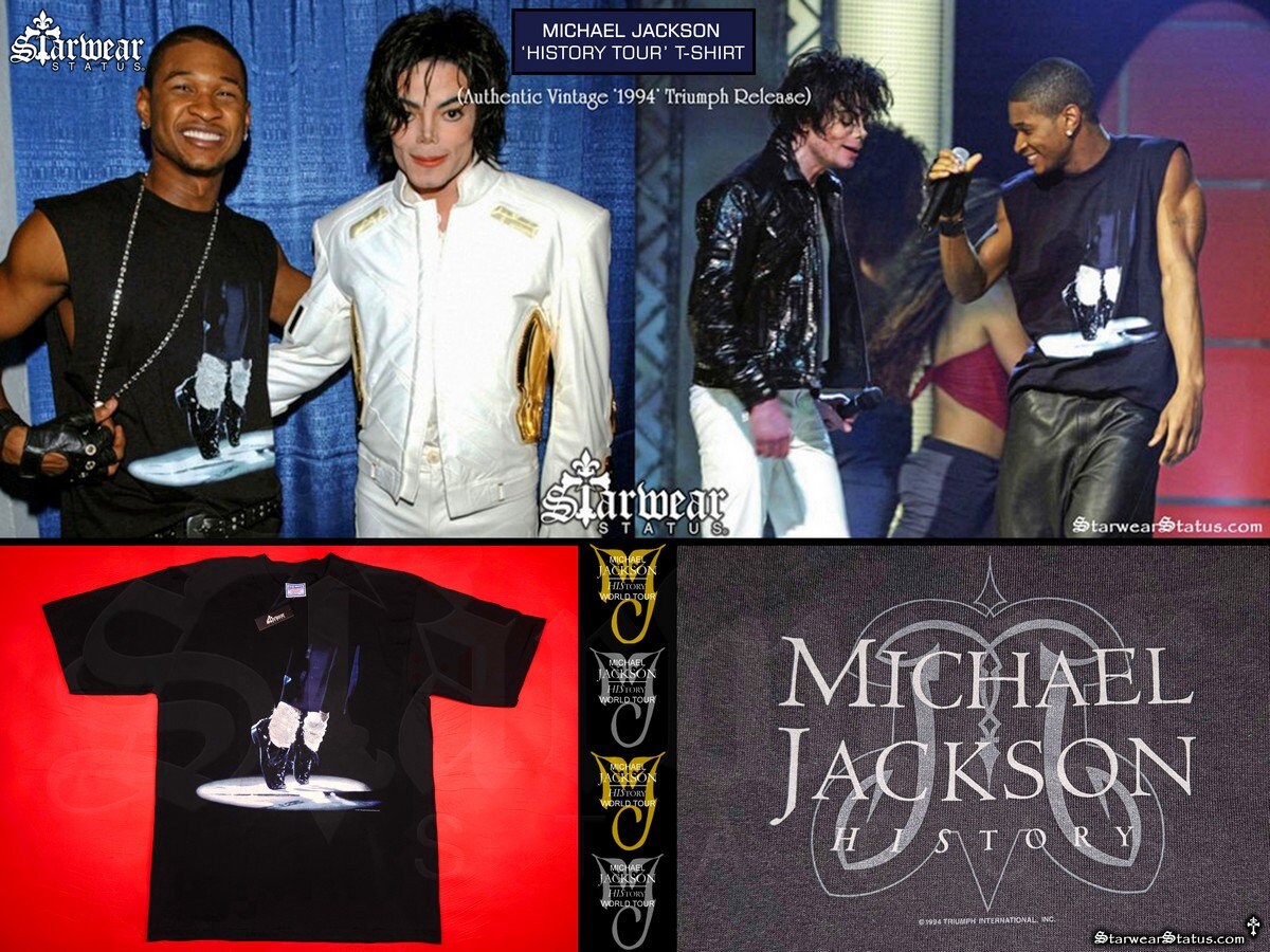 Vintage 90s Michael Jackson Tee M Large/ King of Pop History Tour
