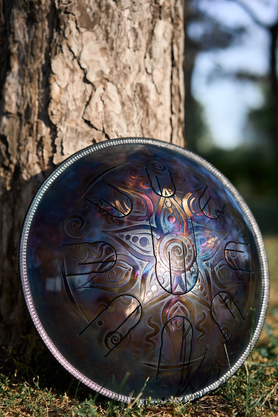 Steel Tongue Drum Magic Flower 14 Inch 440 Hz or 432 Hz Etsy