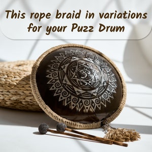 Handcrafted 432 Hz engraved tank drum, Shaman drum for yoga & meditation, Musical instruments, Handpan drum, Unique birthday gift ideas image 9