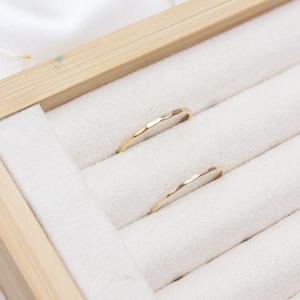 Ultra Thin Hammered Band - Hammered Ring - Stacking Ring - Dainty Ring - Minimalist Ring - 14K Gold Fill or Sterling Silver - Gift for Her
