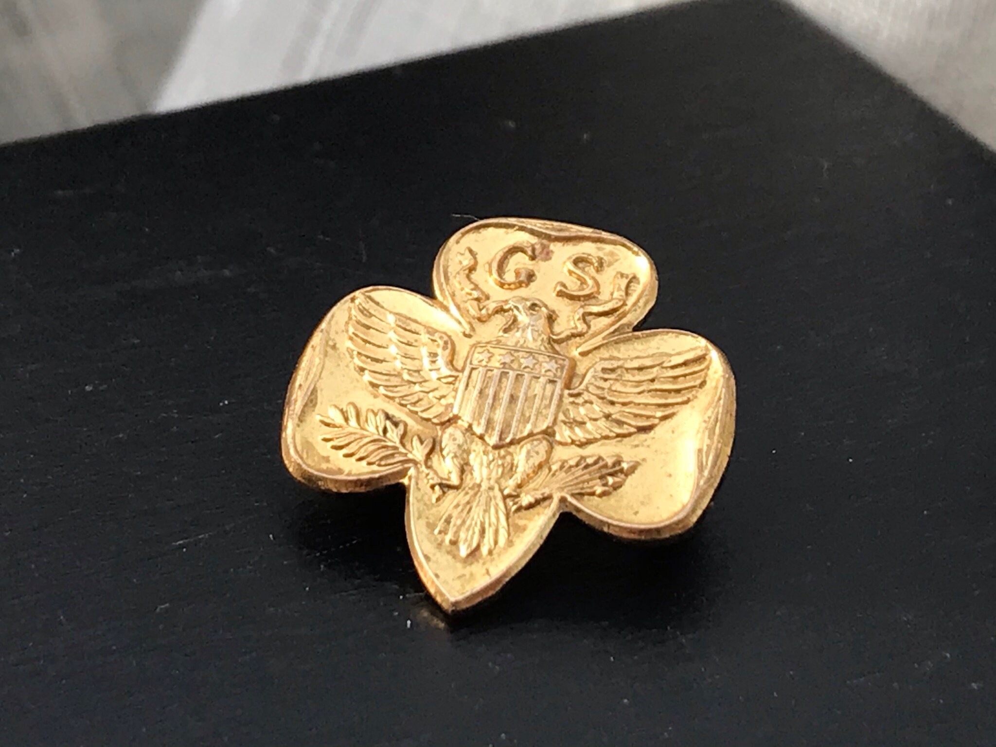 Vintage Girl Scouts Pin Eagle Insignia Etsy New Zealand