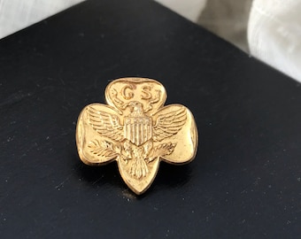 Vintage Girl Scouts Pin, Eagle Insignia