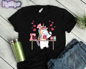 Unicorn Shirt, Gifts for Bakers, Baking Gifts, Foodie Gift, Mothers Day Gift, Baker Gifts, Unicorn Mom, Unicorn Gift, Unicorn, Baking Shirt