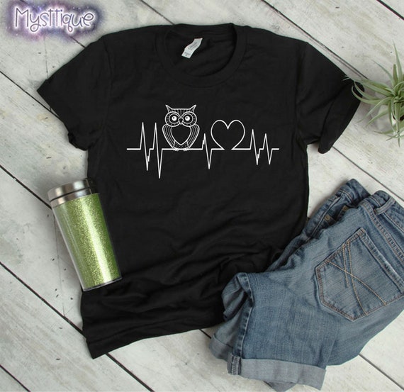 Heartbeat Owl T-Shirt Heartbeat Owl T-Shirt