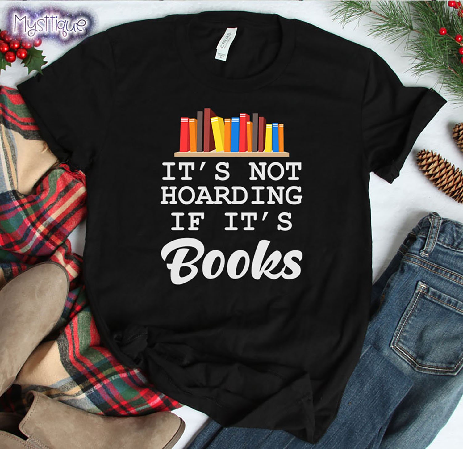 It's Not Hoarding If It's Books T-shirt Bookworm - Etsy