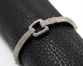 Zeer mooie armband met antieke look Rosecut effenen diamanten armband 925 sterlingzilver handgemaakte afwerking diamanten armband