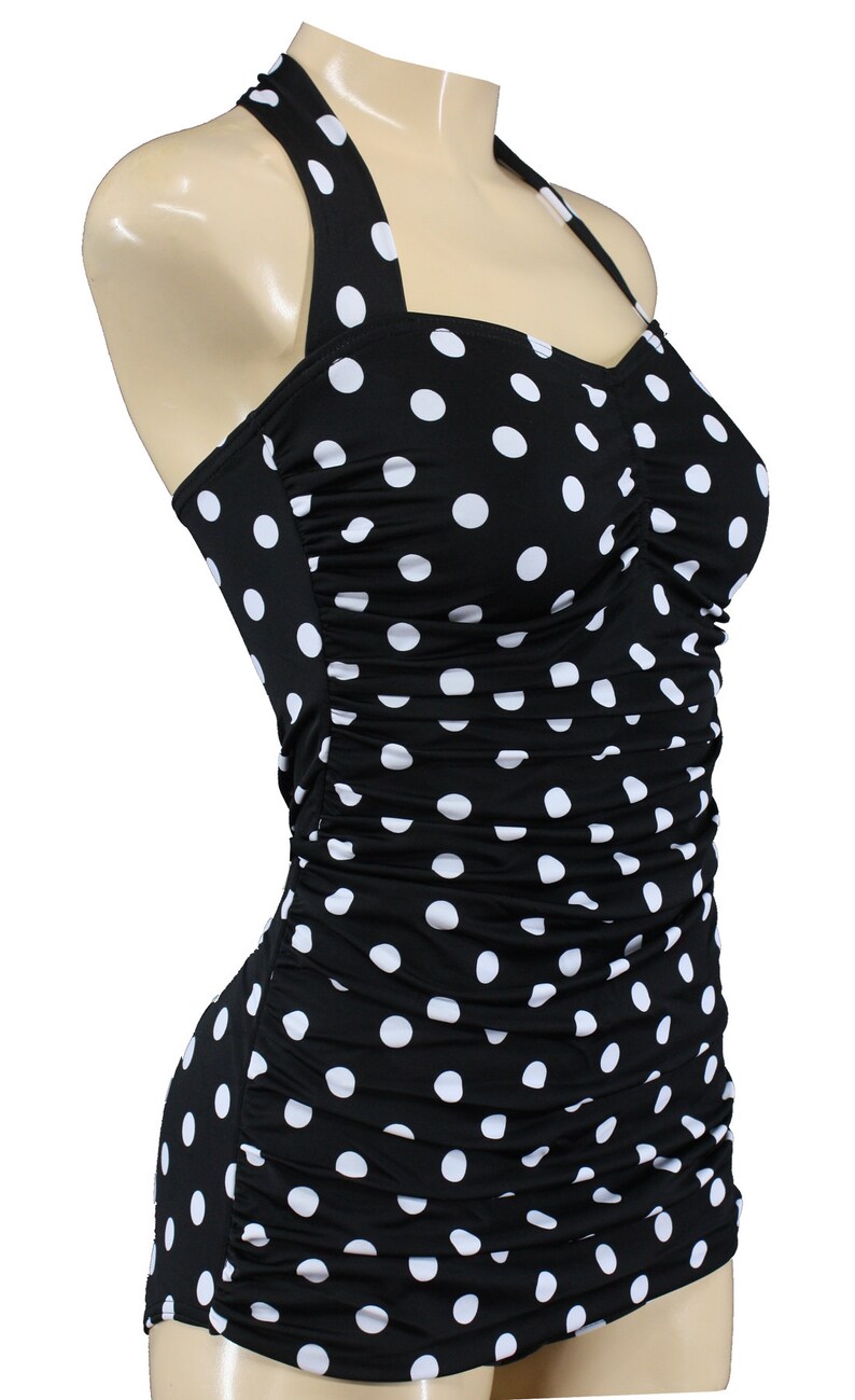 S M L XL Polka Dots Vintage Dots Vintage Dotned Swimsuit - Etsy