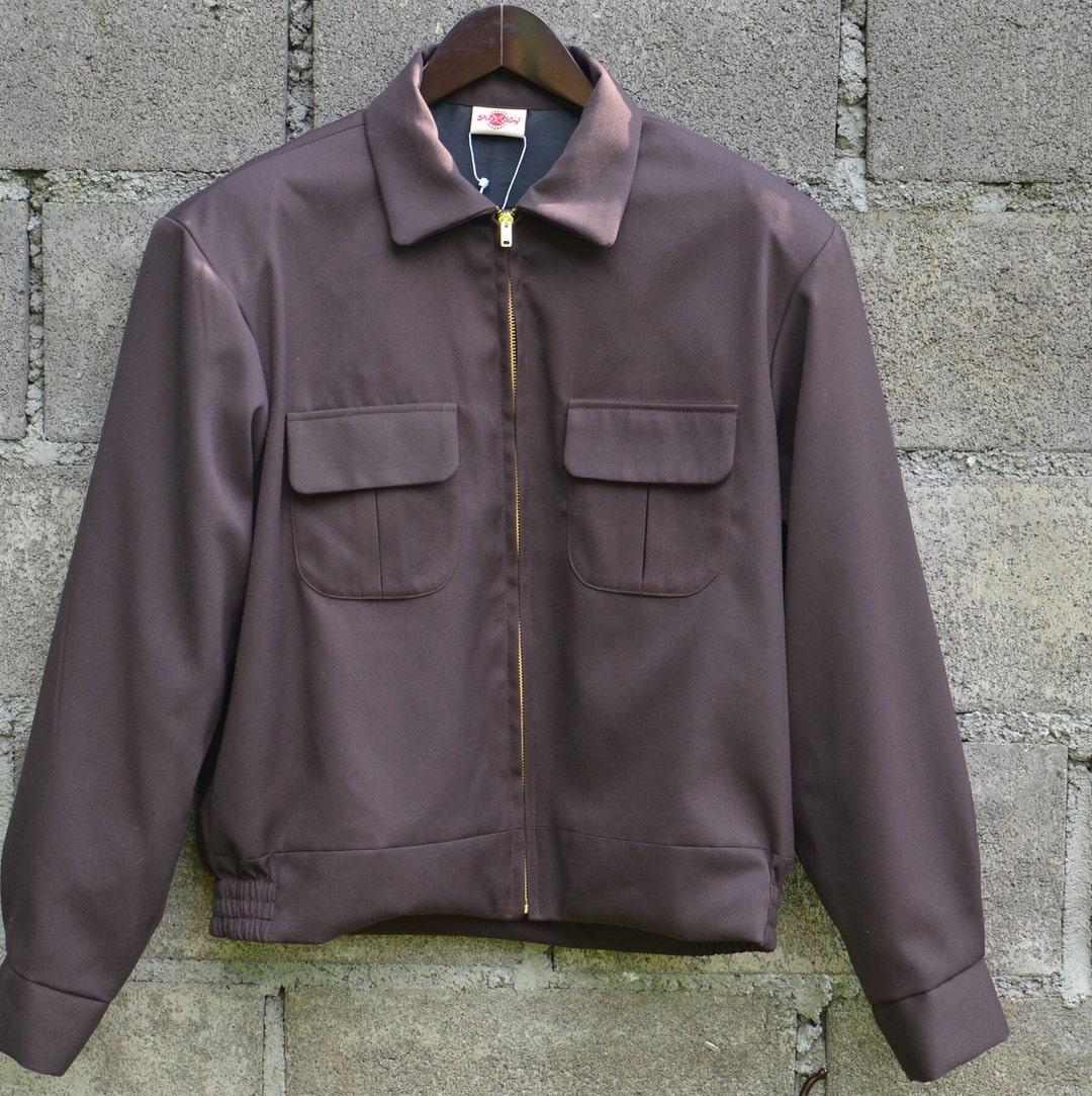 S/meter/l/xl Handmade Men's Ricky Gab 1950's 1950s Fifties Vintage Jacket Jacket Flap Pockets Gabardine Cotton Brown Pin-boy Rockabilly - Etsy S/meter/l/xl Handmade Men's Ricky Gab 1950's 1950s Fifties Vintage Jacket Jacket Flap Pockets Gabardine Cotton Brown Pin-boy Rockabilly - Etsy