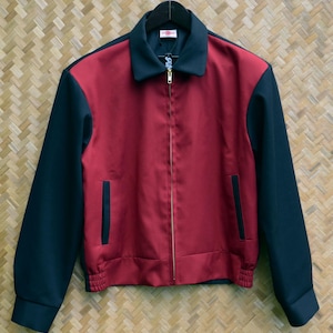 S/Meter/L/XL Handmade Men&#39;s Ricky Gab 1950&#39;s 1950s fifties 40s Vintage Jacket jacket two tone gabardine Cotton Red red beige Pin-Boy Rockabilly