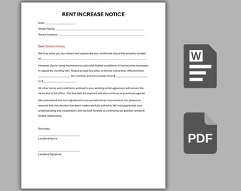Hud Rent Increase Form.pdf Rent Increase Notice Template, Rental Increase Form, Rental Increase ...