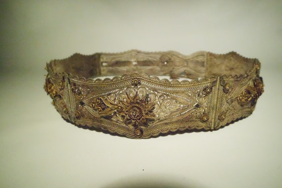 Ottoman Silver Filigree Belt Antique - image 2