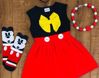 mickey mouse baby girl dress