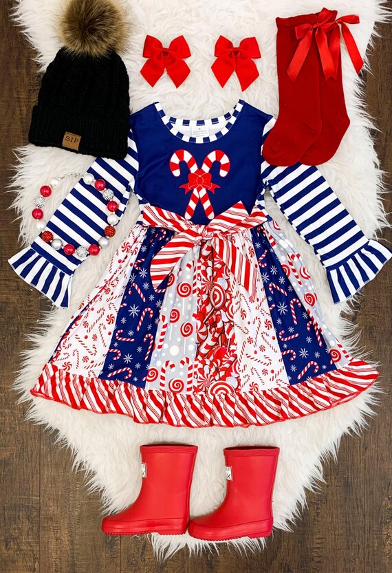 candy cane christmas dress