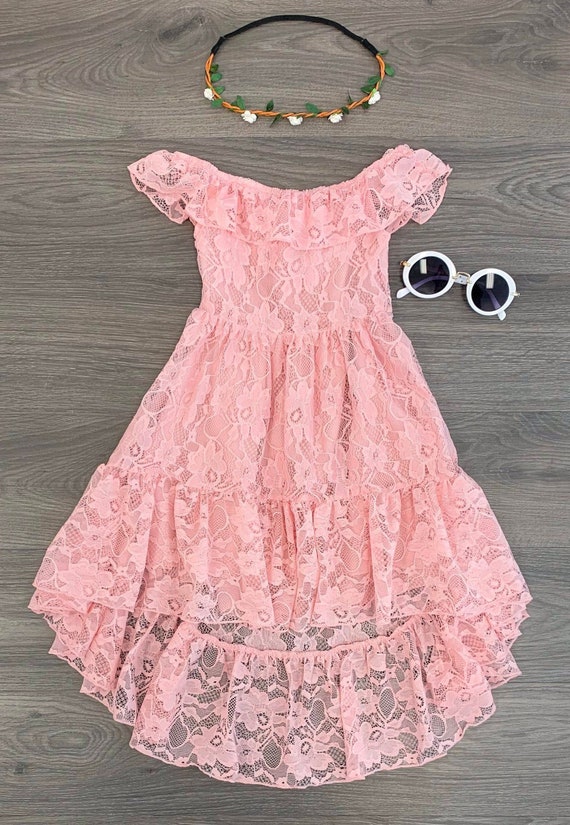 rose pink girls dress