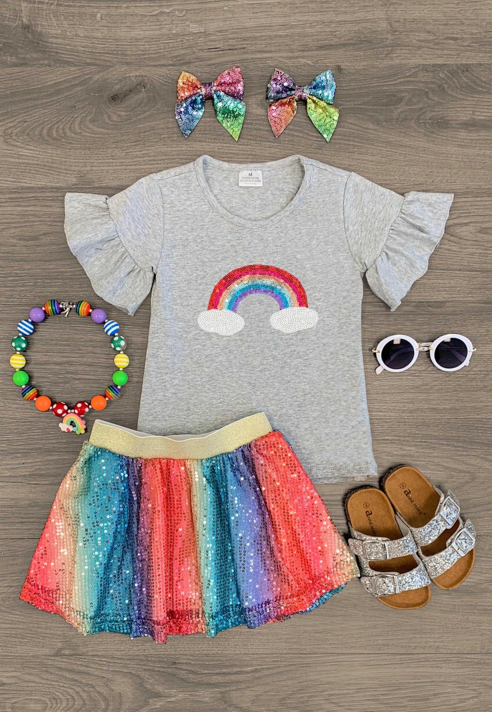 Sequin skirt outfit 2t cheap