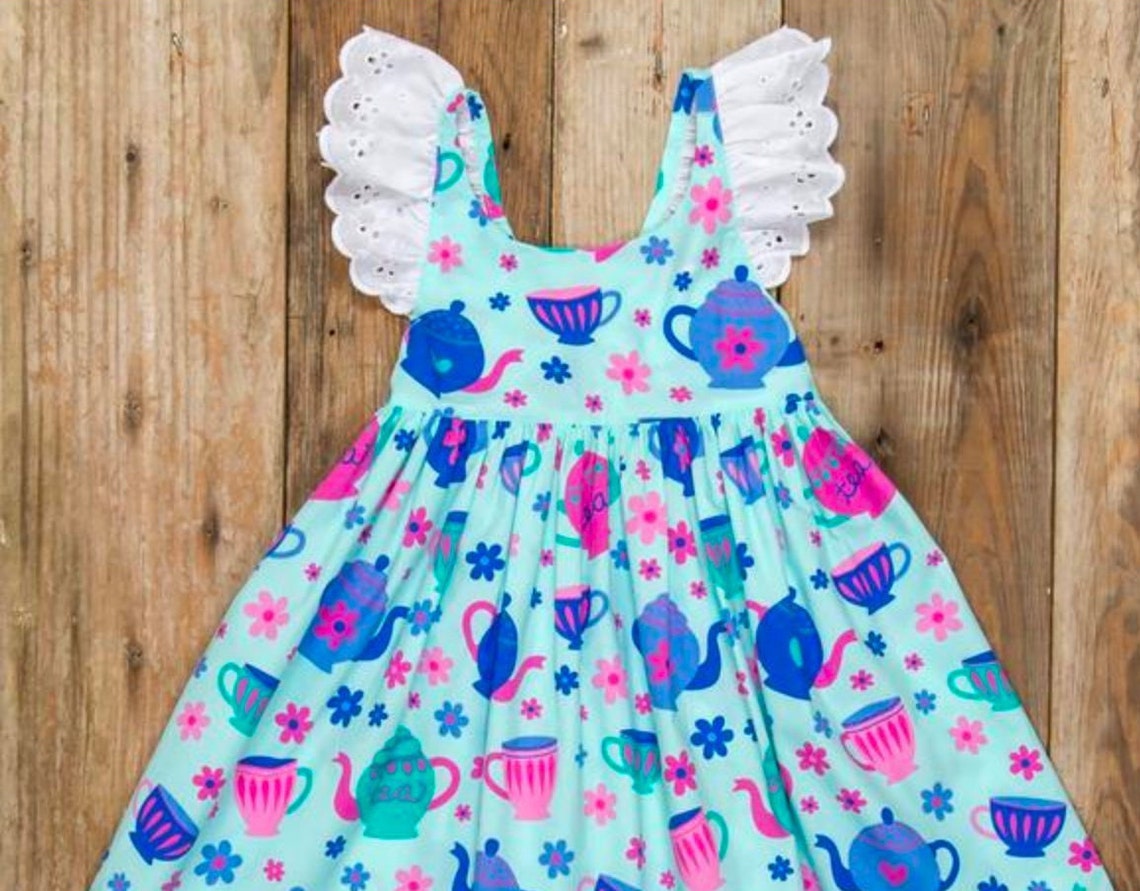 Girls Tea Party Dress Girls Tea Dress Girls Mother's Etsy
