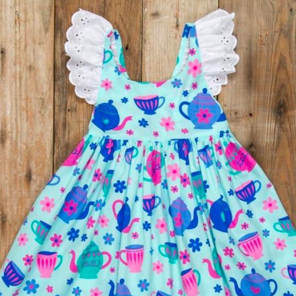 Girls Tea Party Dress | Girls Tea Dress | Girls Mother's Day Dress