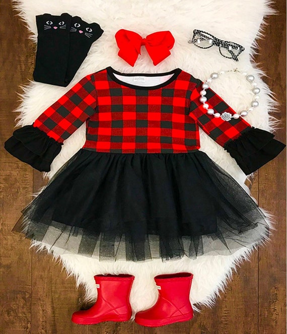 Plaid tutu dress Clearance