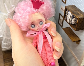 Custom Petite Blythe Doll, Custom Blythe petite, ooak petite blythe, small petite blythe repaint doll