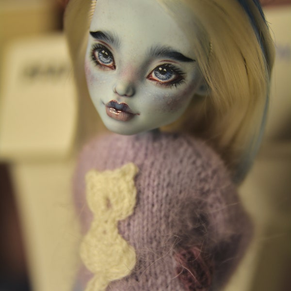 OOAK Monster doll Custom doll High art Repaint doll OOAK  Realistic doll Art doll OOAK Pink doll Custom doll Dracula Repaint High doll