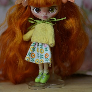 Custom Petite Blythe Doll, Ginger doll Custom Blythe petite, ooak petite blythe, small petite blythe repaint doll