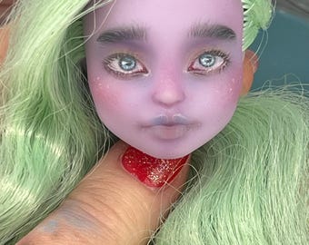 OOAK doll head Custom Monster Doll repaint High doll OOAK Ghost doll Creepy Custom Art doll