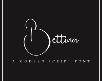 Bettina Script Font,Bettina Script Font for Cricut,Bettina Script Font for Embroidery,Bettina Script Font Download,INSTANT DOWNLOAD