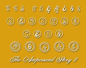 The Ampersand Story 2 Font,Swirly Font,Script Font,Digital download,swash font,Handwritten font,calligraphy font,wedding font,Cricut font
