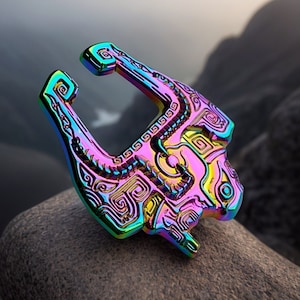 Legend of Zelda Twilight Princess Enamel Pin Fused Shadow, Midna&#39;s Rainbow Helmet, Lapel Pin Charm Nintendo Video Game Gift