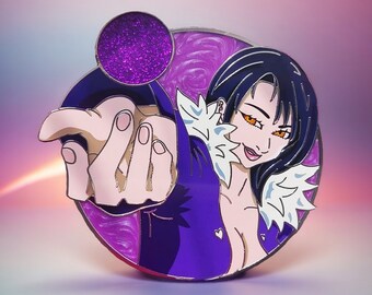 Pin esmaltado de Los Siete Pecados Capitales, Pin de solapa de coleccionista del mago Merlín del anime