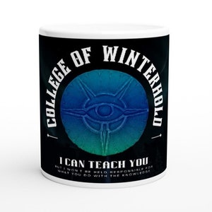 Elder Scrolls Skyrim Ceramic Mug College of Winterhold Merch Gaming Gift