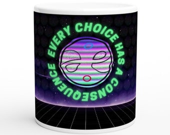 Fable Inspired Game Ceramic Mug Cyber Trippy Gaming Gift