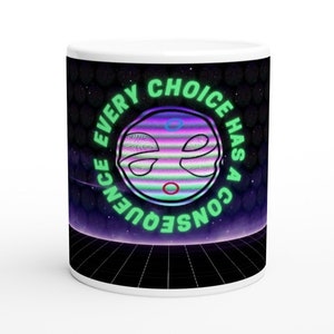 Fable Inspired Game Ceramic Mug Cyber Trippy Gaming Gift