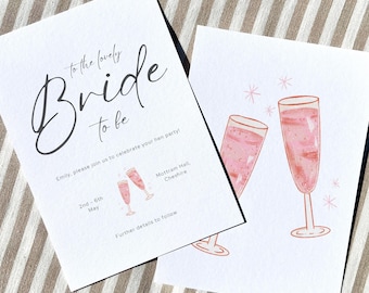 Personalized Bride Hen Do Invite Set: Editable Itinerary & Packing List Canva Template