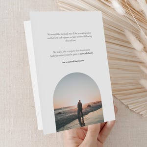Modern Funeral Program Template Printable Order of Service Celebration life Funeral Memorial program Simple Funeral Editable Template Canva