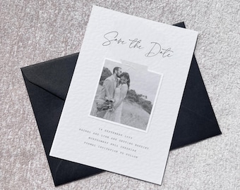 Polaroid Wedding Save The Date | Canva Editable Digital Download Template