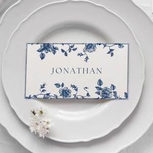Plantilla de tarjeta de lugar, tarjeta de nombre de boda, boda vintage, nombre de lugar de boda boho, tarjetas de nombre imprimibles, tarjeta de lugar minimalista moderna y elegante