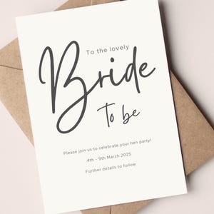Ensemble personnalisé d'invitations à un mariage, 4 pièces, itinéraire et liste de colisage pour la douche nuptiale, modèle modifiable Canva