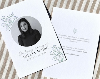 Modern Funeral Program Template Printable Order of Service Celebration life Funeral Memorial program Simple Funeral Editable Template, Canva