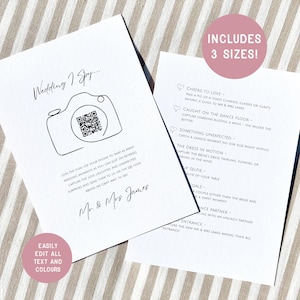Jeu de chasse au trésor avec photos de mariage I Spy : modèle modifiable sur toile (PDF imprimable, 3 tailles)