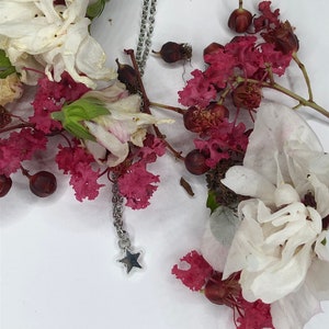 Star silver necklace