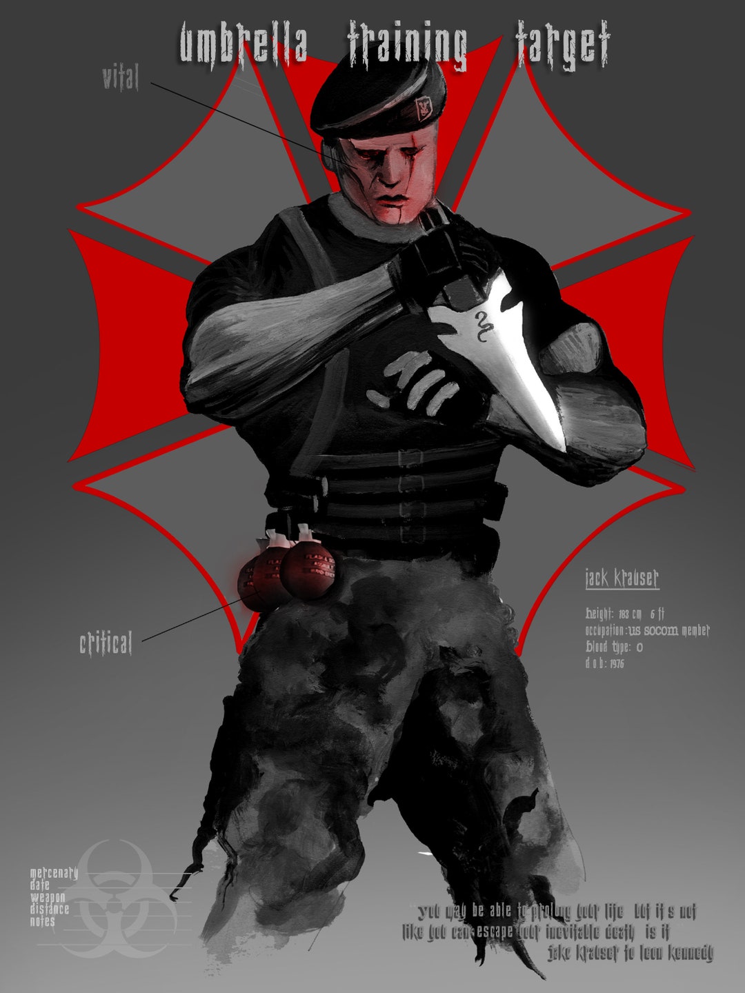 Jack Krauser Target Practice Master Print 