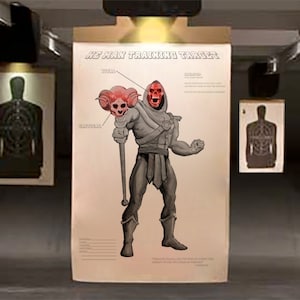 Skeletor Target Practice - Print