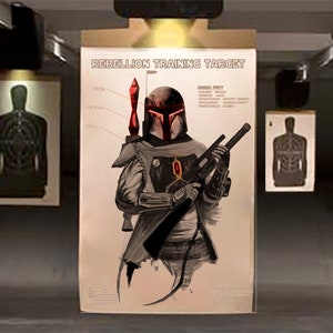 Boba Fett target practice - print