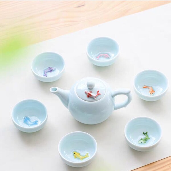 Ceramic Tea Set Etsy
